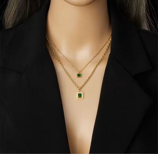Double Layered - Zarqoon Necklace
