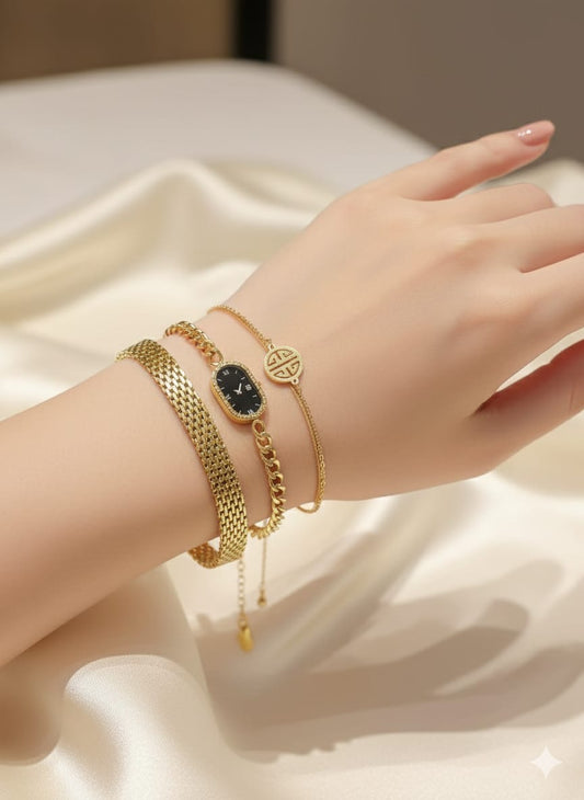 Stacked Bracelet- 3 In 1
