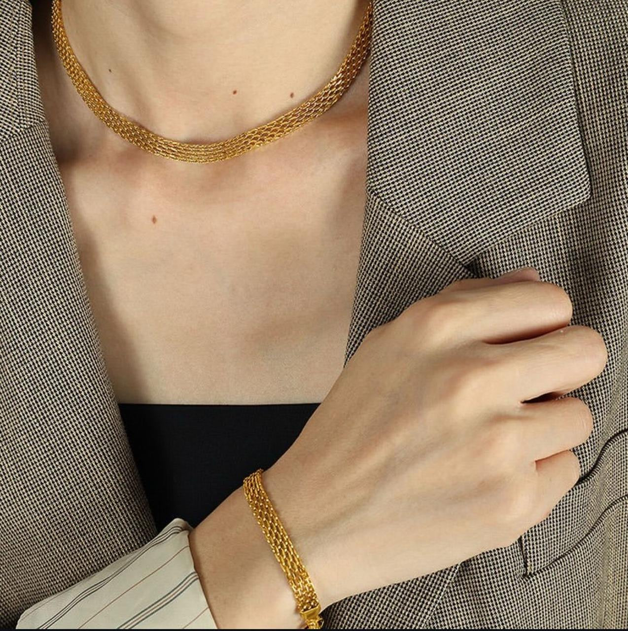 Chainlete Set - Necklace & Bracelet