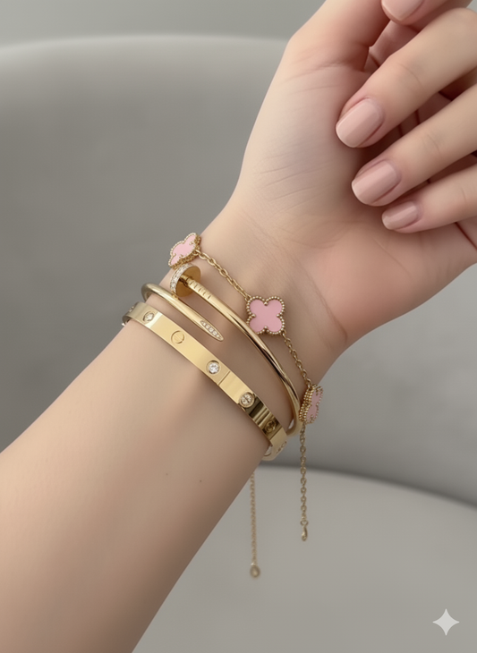 Stacked Bracelets - 3 In 1
