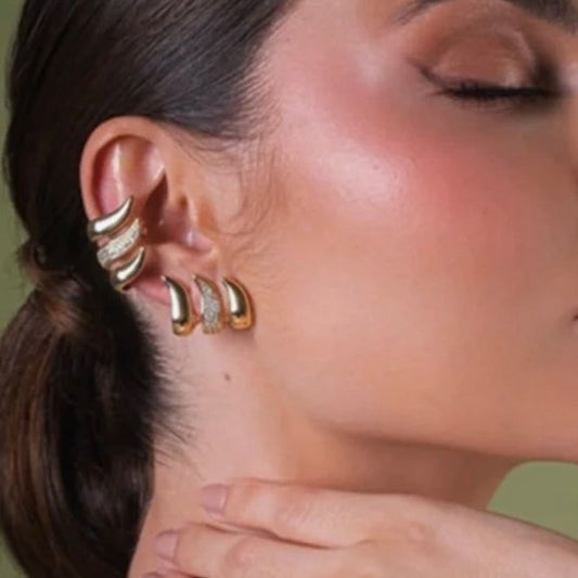 Tripple Charm Earrings