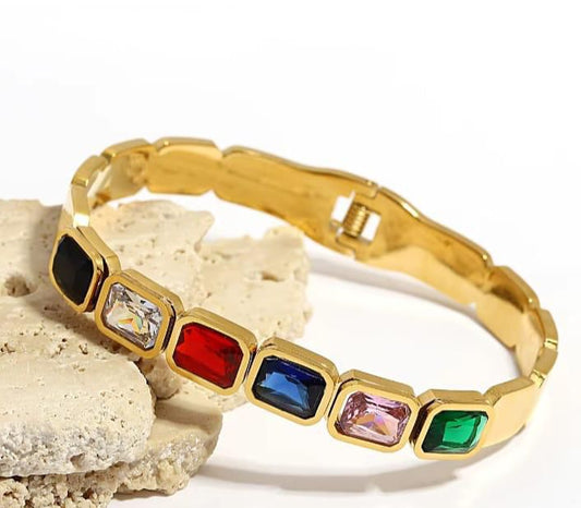 Multi Color Stone Bracelet