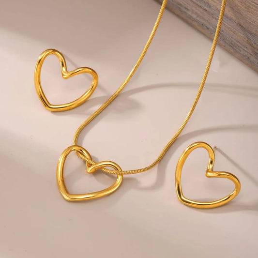 Link’d Hearts - Necklace & Earring