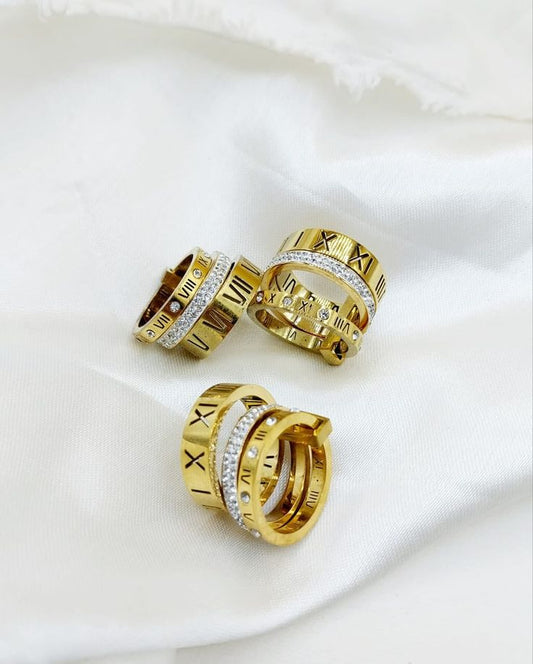 Stacked Rings - Roman Numeral