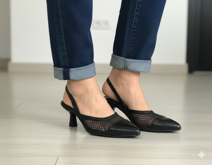 Slingback Pointed Toe Heel