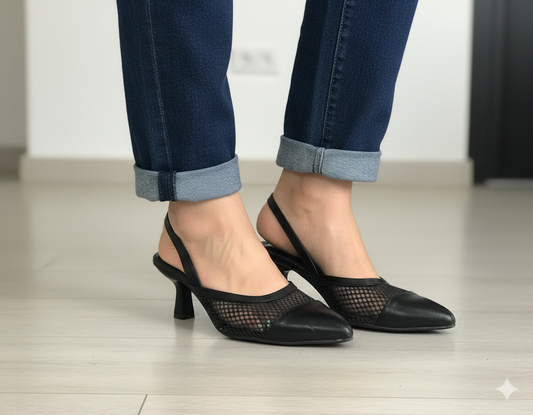 Slingback Pointed Toe Heel
