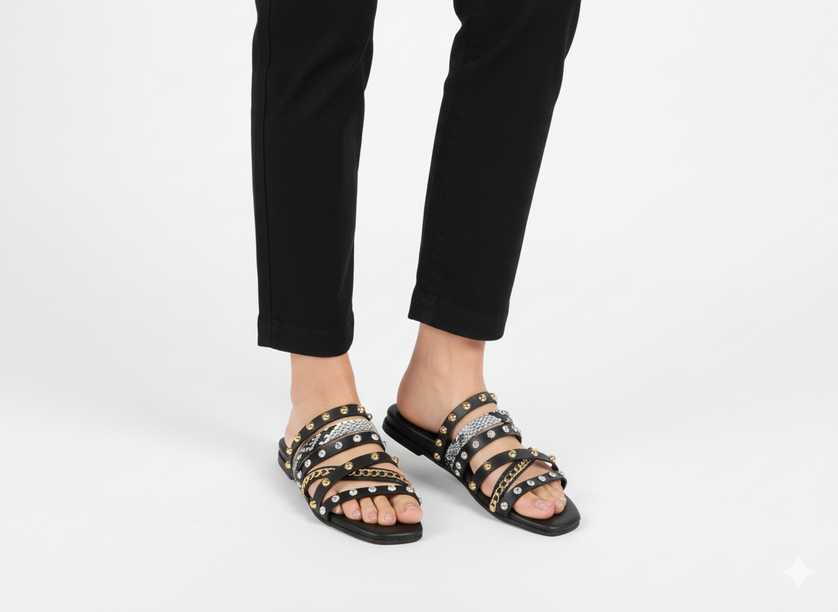 Studded Blitz Flats