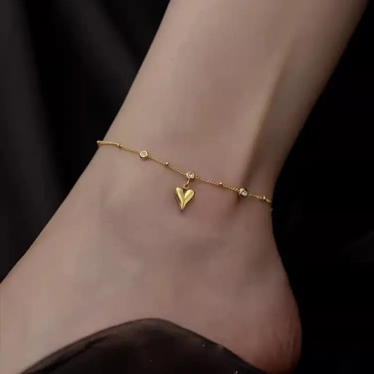 Single Heart Anklet