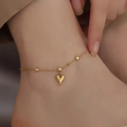 Single Heart Anklet