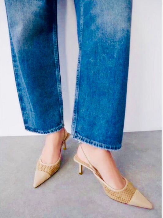 Slingback Pointed Toe Heel