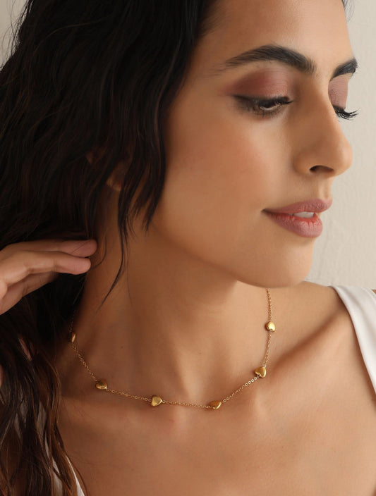Fiver Heart Necklace