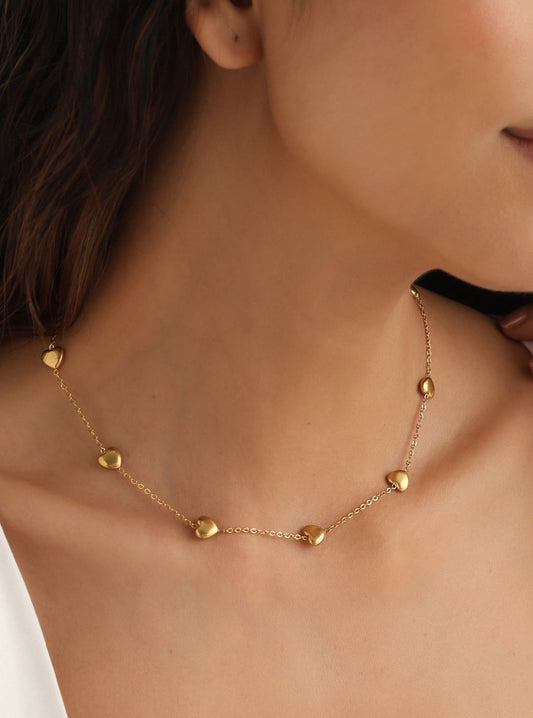 Fiver Heart Necklace