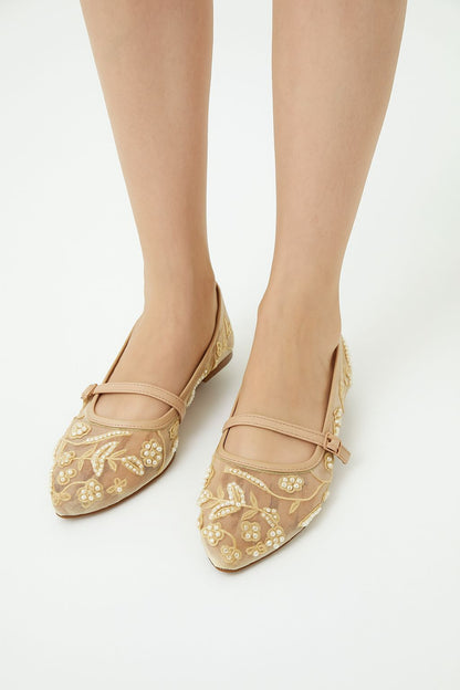 Zarmesh Pumps - Embroidered