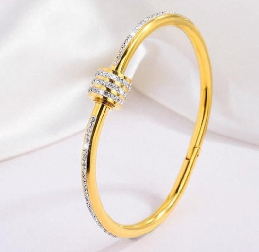 Cubic Zirconia Stoned Bangle
