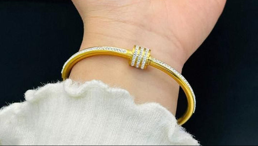 Cubic Zirconia Stoned Bangle