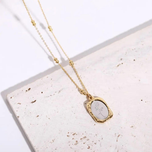Rose/Floral Neckless - Anti-Tarnish