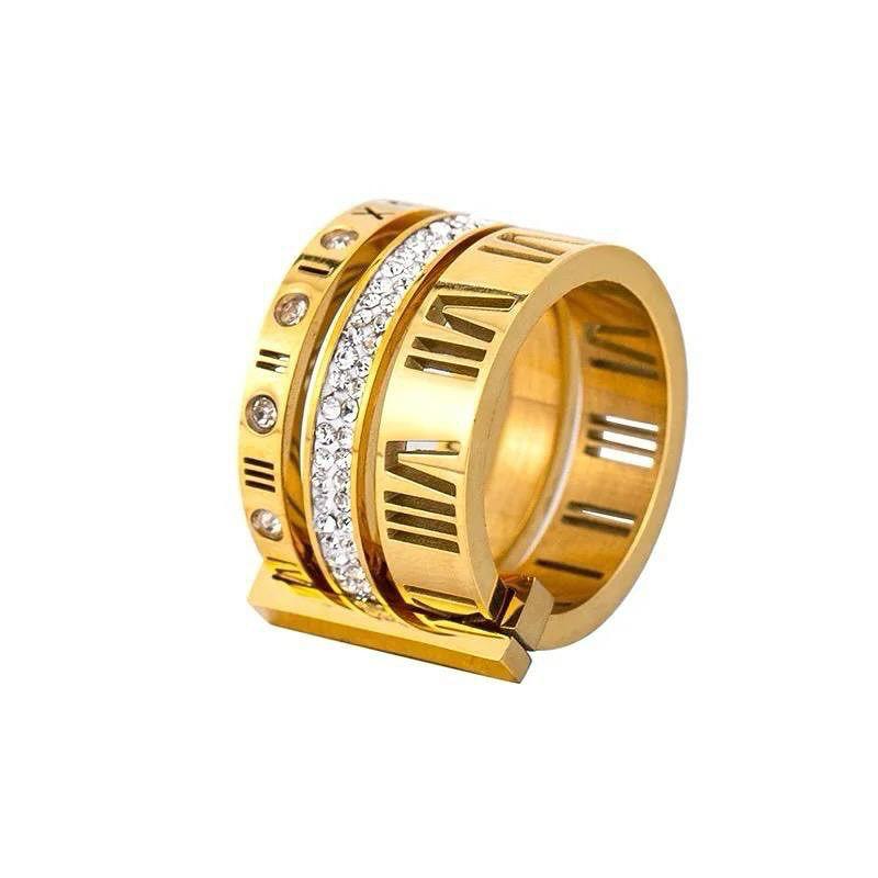Stacked Rings - Roman Numeral