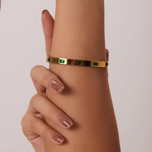 Zarkoon Emerald Bangle