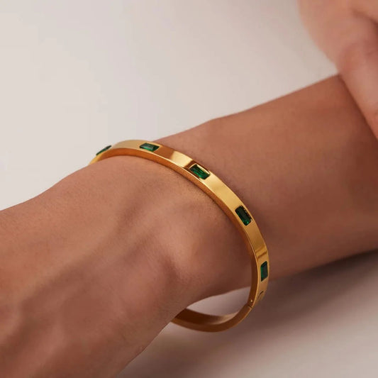 Zarkoon Emerald Bangle