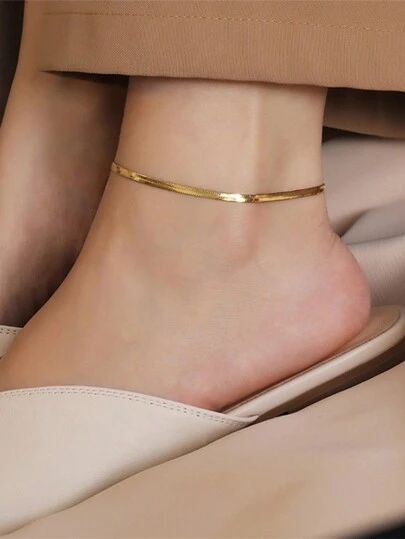 Flat Serpentine Chain Anklet